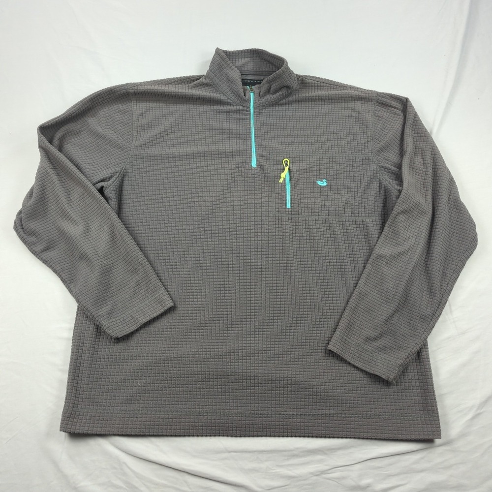 Southern Marsh Sweatshirt Mens Extra Large Gray Quater Zip Sweater Golf